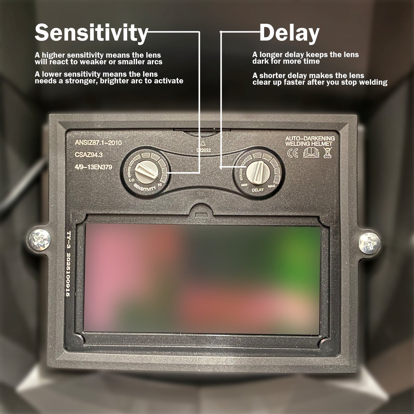 Auto-Darkening Welding Helmet, Blue Light Blocking, 1/1/1/1 True Color, Solar Powered Hood for TIG, MIG, ARC & Grind, Silver