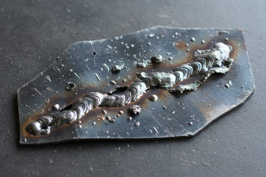 badly welded metal piece