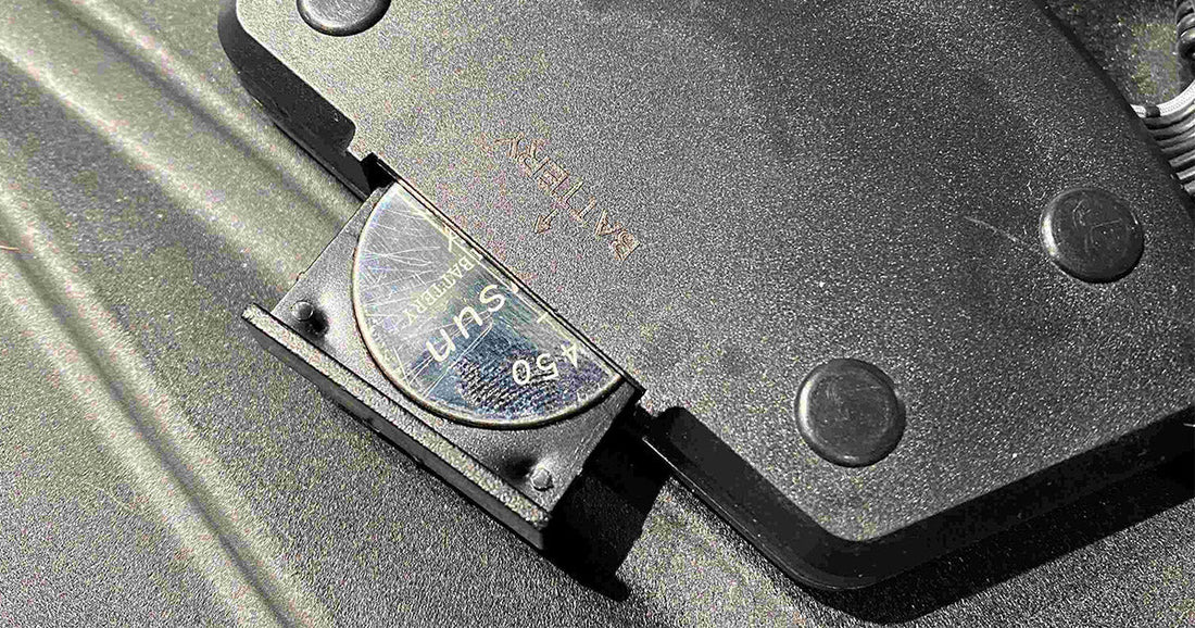 welding helmet battery compartment