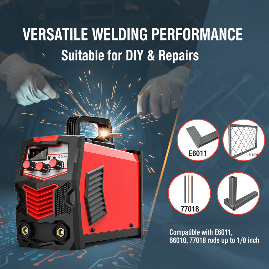 135 Amp Stick Welder, 110V Portable Overheat Protection