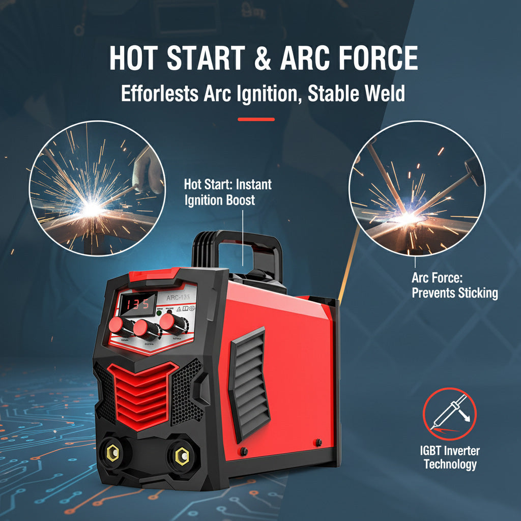 135 Amp Stick Welder, 110V Portable Overheat Protection